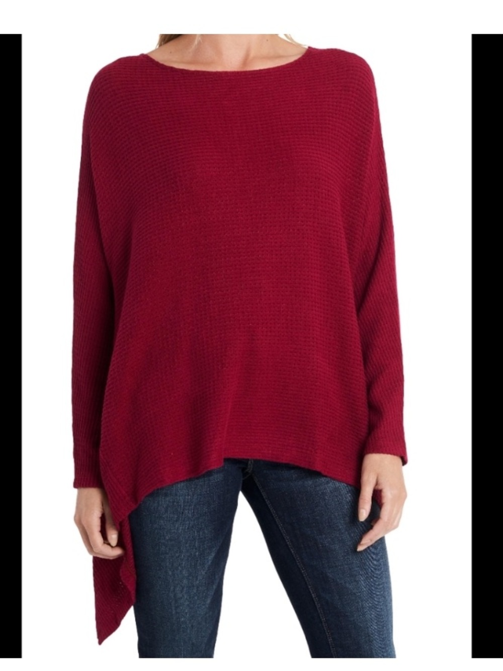1. State Waffle Knit Twist Back Sweater size small